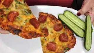 Naan Pizza with Turkey Pepperoni & Fresh Spinach | Eating Show