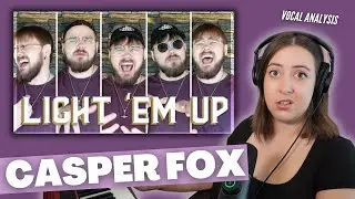 CASPER FOX Light Em Up - Fall Out Boy | Vocal Coach Reaction (& Analysis) | Jennifer Glatzhofer
