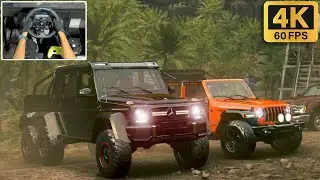 Off Roading Convoy | Jeep Gladiator & Mercedes G63 | Forza Horizon 5 | Logitech G923 Steering Wheel