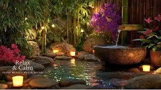 Instant Peace of Mind 🌿 Bamboo Water Sounds & Relaxation Music, Relieves Anxiety