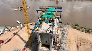 Armado de carrito de avance, A y B, CONSTRUCCIÓN DEL PUENTE TARATA 