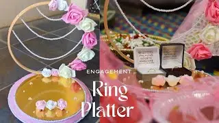 Engagement Ring Holder DIY🪄Full making Vedio ✨ Ring Platter 🌼#ringholder #ringplatter #diy 