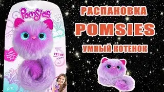 Распаковка игрушки Помсис Pomsies toy Умный котенок