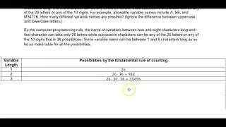 Math 14 4.4.37 How many different variable names are​ possible?