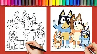 How to Draw the Bluey Family: Easy Character Art Tutorial