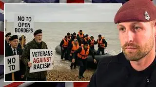 UK Veterans Protest and Fight Back Against Migrant Crisis 