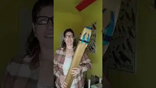 Kontrabass Indianerfl&ouml;te in D, Bass Native American Drone Flute, Droneflute, Doppelfl&ouml;te