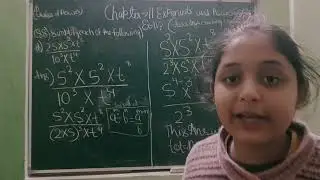 Chapter 11 exponents and power ex. 11.2 Aaradhya coaching center#study#Q8 ka d Question #stationary 