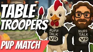 Table Troopers VR - PvP Match - Meta Quest (Worms in VR!)