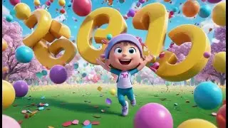 Four Bouncy Balls Go Big and Small | Size Song for Kids | Learn Big and Small with Bouncy Balls