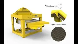 Screening machine for separation cable waste