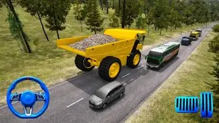 Caterpillar Dump Truck Gameplay in BUSSID | Indonesia Bus Simulator | Dump Truck | Map & Vehicle Mod