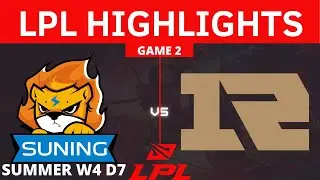 SN vs. RNG | Game 2 HIGHLIGHTS - Week 4 Day 7 | LPL Summer Split 2021 SUNING VS ROYAL NEVER GIVE UP