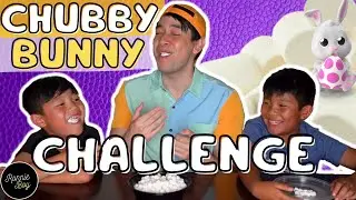 CHUBBY BUNNY CHALLENGE - Kids vs Adult (HILARIOUS) | Ronnie Boy Kids | Funny Bloopers