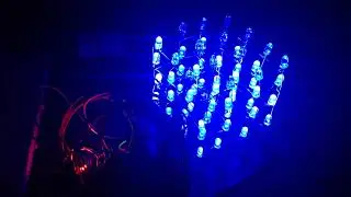 4x4x4 LED Cube Lights in-sync with Music #shorts