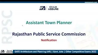 RPSC Assistant Town Planning - Notification | Important Dates, Syllabus, Pattern and Scheme