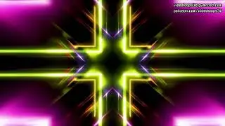 Psychedelic Multicolor Neon Crosses - 4K - #VIDEO #BACKGROUND #AI - #VJ #LOOP 172