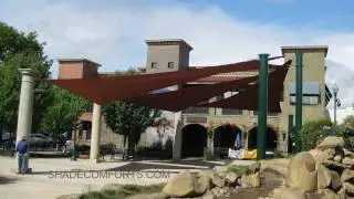 Fabric Shade Sail Canopy Structures| Commercial California