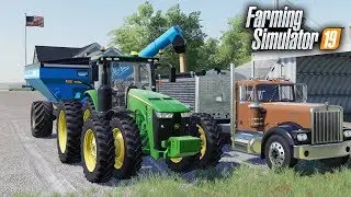 FS19- TWO DEERES ARE A ROLLING! HARVESTING OUR ONLY SOYBEAN FIELD