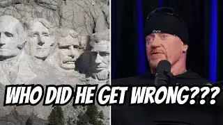 The Undertaker's Mt. Rushmore of WWE entrances is ALMOST spot on