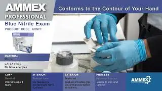 AMMEX ACNPF Product Video  Blue Exam Grade 3 Mil Nitrile Glove