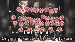 1961 - Camatte, Origin and Function of the Party Form S/A+C