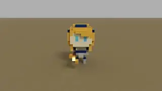 Lux Chibi Voxel Art | League of Legends | LoL FanArt