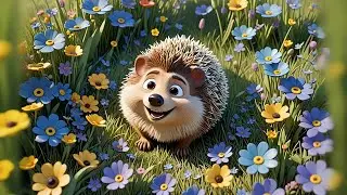 Four Happy Hedgehogs Roll Down Hills | Movement & Counting Song for Kids | Rhymes and Learning Songs