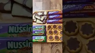 Filling platter with MILKA 🟣  Yummy 🤤ASMR unboxing sweets #somelotsofchocolate #chocolate #milka