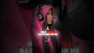 Sometimes I Help People But Then It Backfires On Me | Cardi B #mindset #shorts