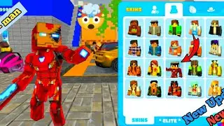 School party Craft game New update New Skin Iron Man