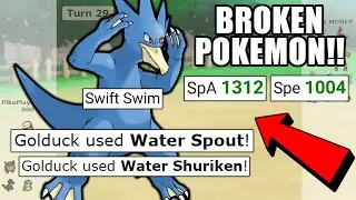 WATER SPOUT GOLDUCK DESTROYS STABMONS! POKEMON SCARLET AND VIOLET