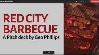 Tasty Design Presentation Red City BBQ by Geo Phillips