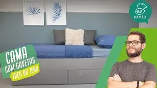 COMO FAZER UMA CAMA DE SOLTEIRO COM GAVETÃO