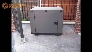 Бензиновый генератор HYUNDAI HHY7000FE в кожухе SB1400 (всепогодный кожух для генератора SB1400)