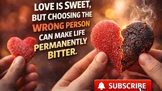 “Love is sweet, but choosing the wrong person can make life permanently bitter ”