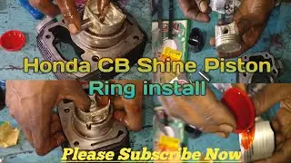 Honda CB Shine Piston Ring installation #Piston Ring fitting#DevAutoCenter