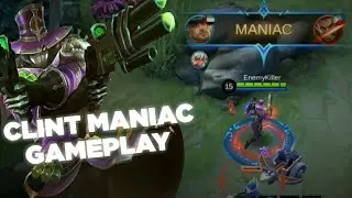 Clint Maniac Gameplay | Clint Revamped Second Skill Witch Hunter Gameplay - MLBB