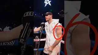 He was trying to shut down his opponent's arm #boxing