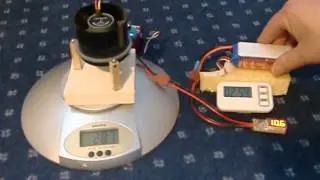 EDF 60/15+Turnigy XK2430 5300kV + 3S/1,6Ah Power Test