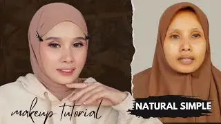 NATURAL simple makeup sehari hari tutorial makeup