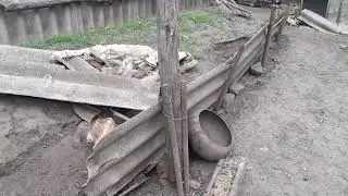 Жизнь в деревне. Ломать не строить. Дорогу делают.