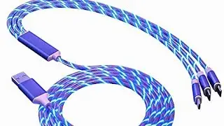 Rs.99 amazon LED charging cable 3 in 1 langth 1.2 meters