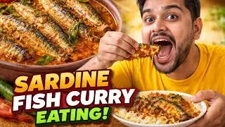 Spicy Little Sardine Fish Curry 🐟🔥 | Village Style Eating