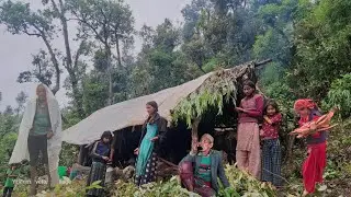 Heavy Rainfall Day lifestyle of Very poor family || Rainy season daily activity | Real Life Nepal.