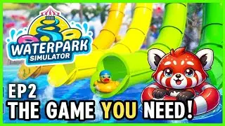 Waterpark Simulator | First Star Upgrades! (Let’s Play)