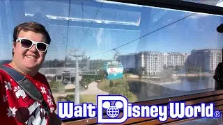 Riding the Disney Skyliner from Disney's Hollywood Studios to EPCOT - FULL Experience