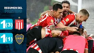 ESTUDIANTES 1 (3) - (1) 1 BOCA I Resumen del partido I #CopaSurFinanzas 2024