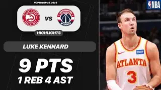 Luke Kennard vs Washington Wizards | 9 PTS 1 REB 4 AST | NBA 11-25-2025 Highlights