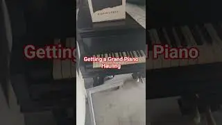 Giant grand piano moved at church #pianomovers #junkhauler #shorts #viral #travel #business #dad$son